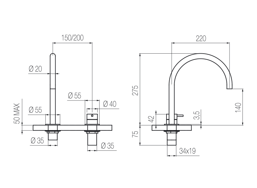 Radomonte TKI32 - disegno tecnico