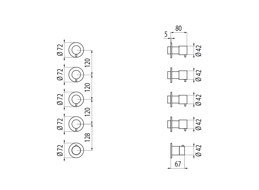 Radomonte TKN57 - disegno tecnico