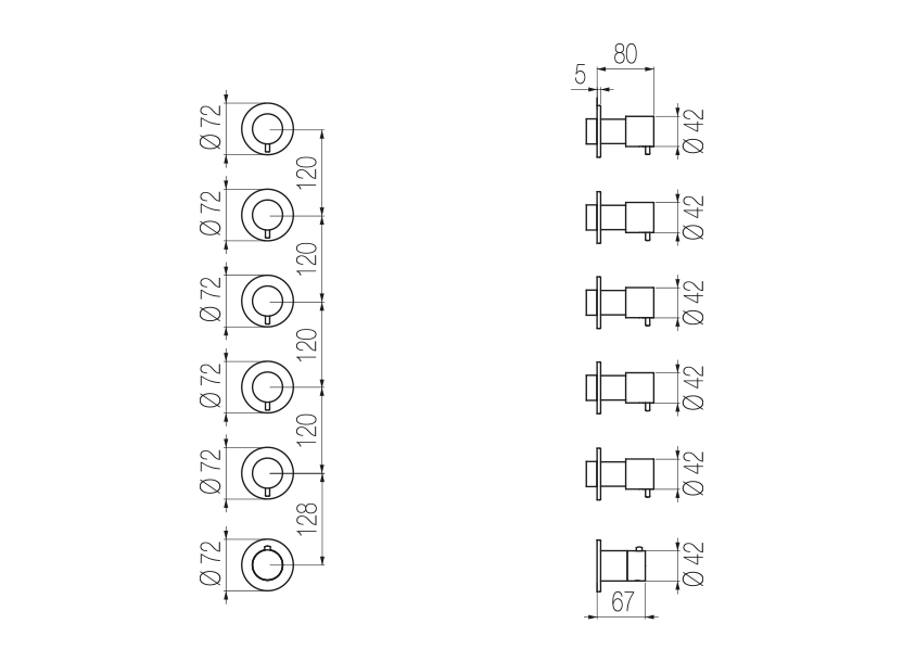 Radomonte TKN58 - disegno tecnico