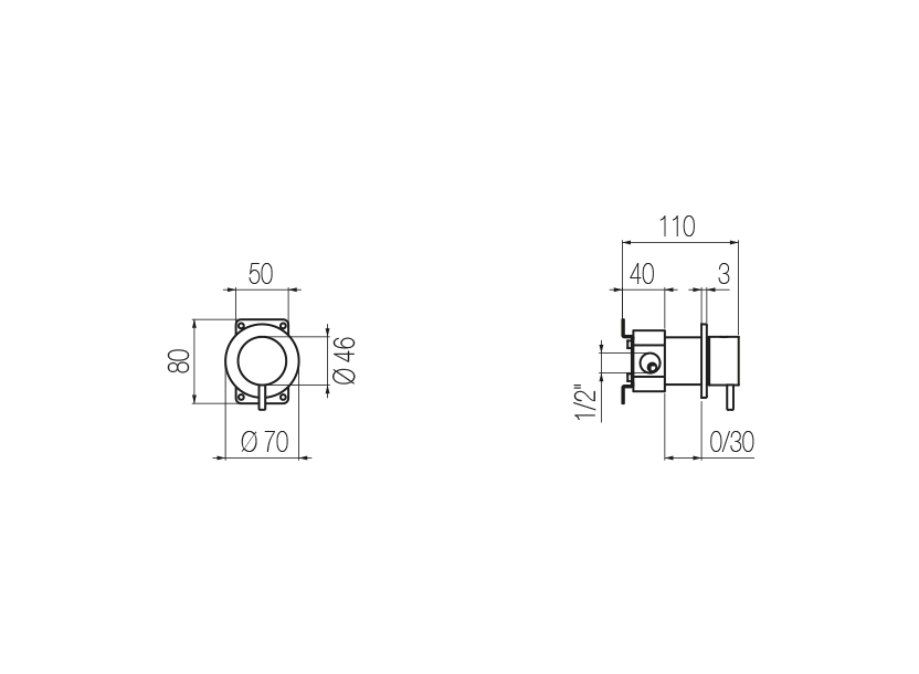 Radomonte TON11 - disegno tecnico