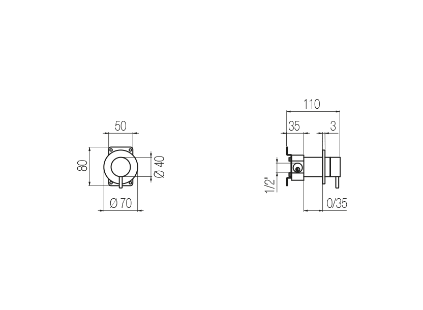 Radomonte TON8 - disegno tecnico
