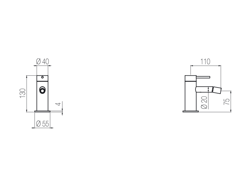 Radomonte TON83 - disegno tecnico