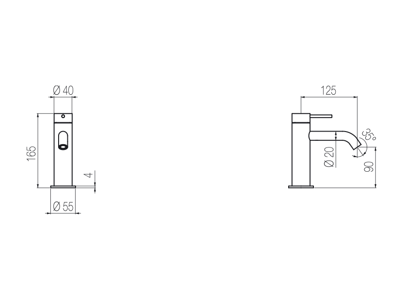 Radomonte TON91 - disegno tecnico