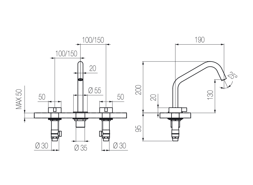 Radomonte TQN24 - disegno tecnico