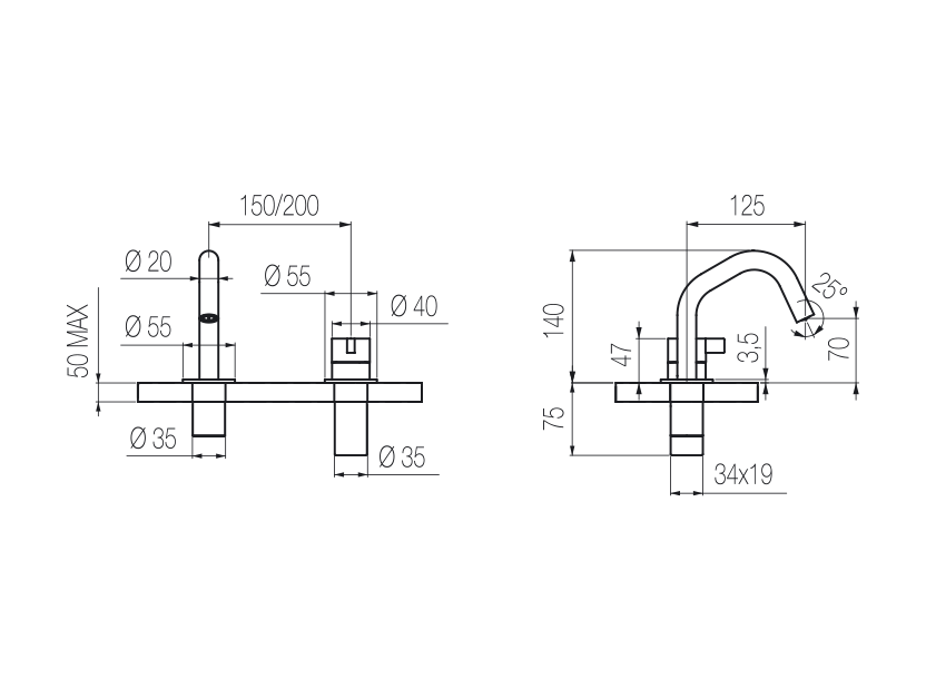 Radomonte TQN30 - disegno tecnico