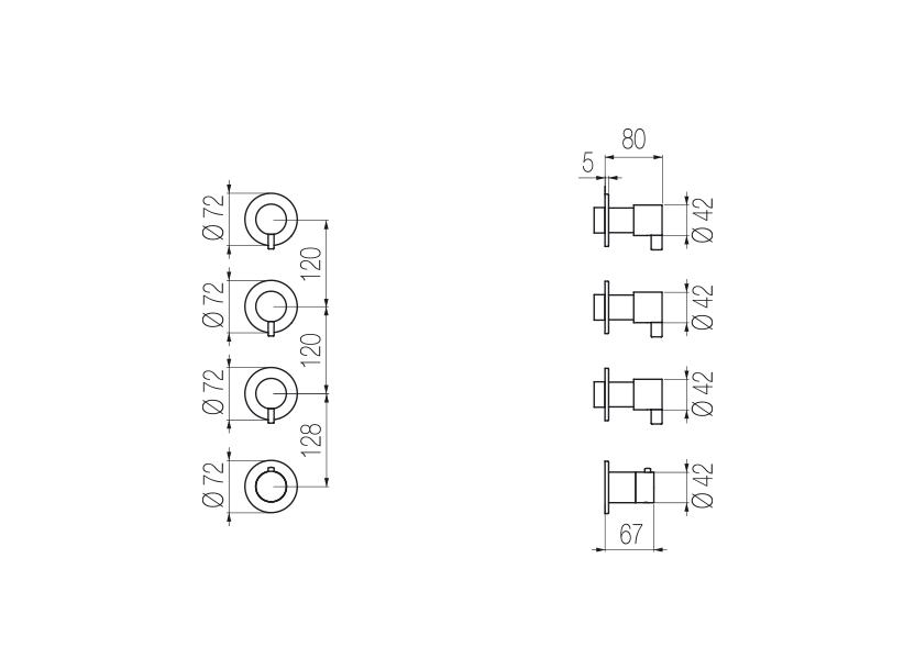 Radomonte TQN56 - disegno tecnico