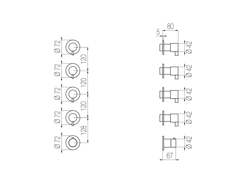 Radomonte TQN57 - disegno tecnico