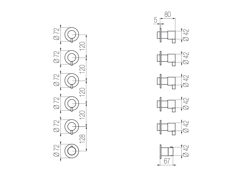 Radomonte TQN58 - disegno tecnico