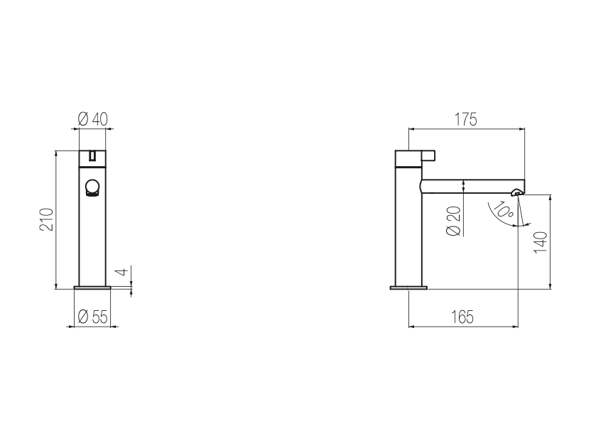 Radomonte TQW92 - disegno tecnico