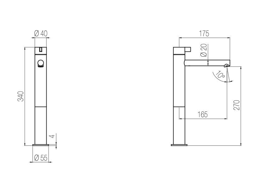 Radomonte TQW93 - disegno tecnico