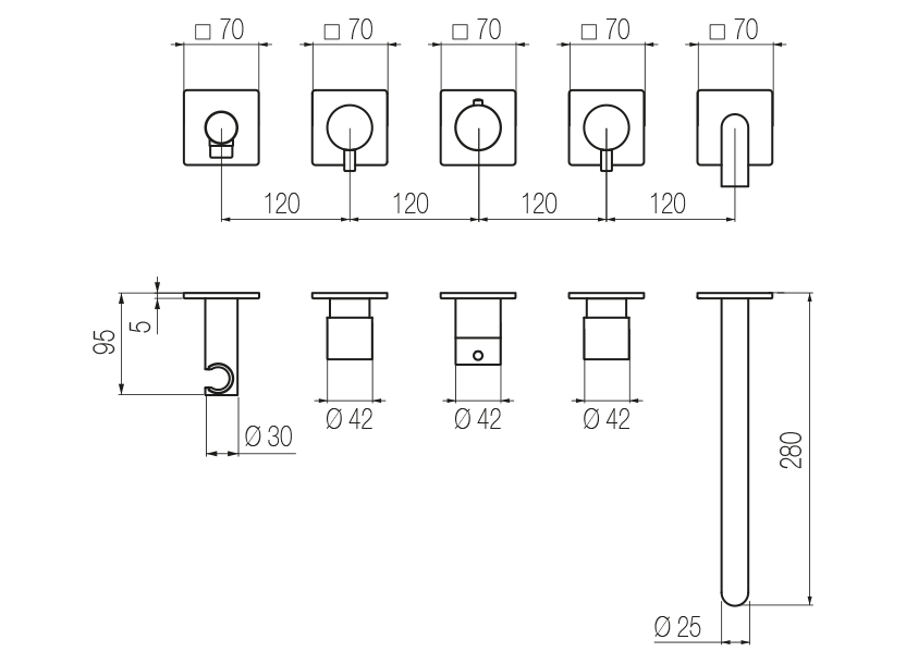 Radomonte TRN52 - disegno tecnico