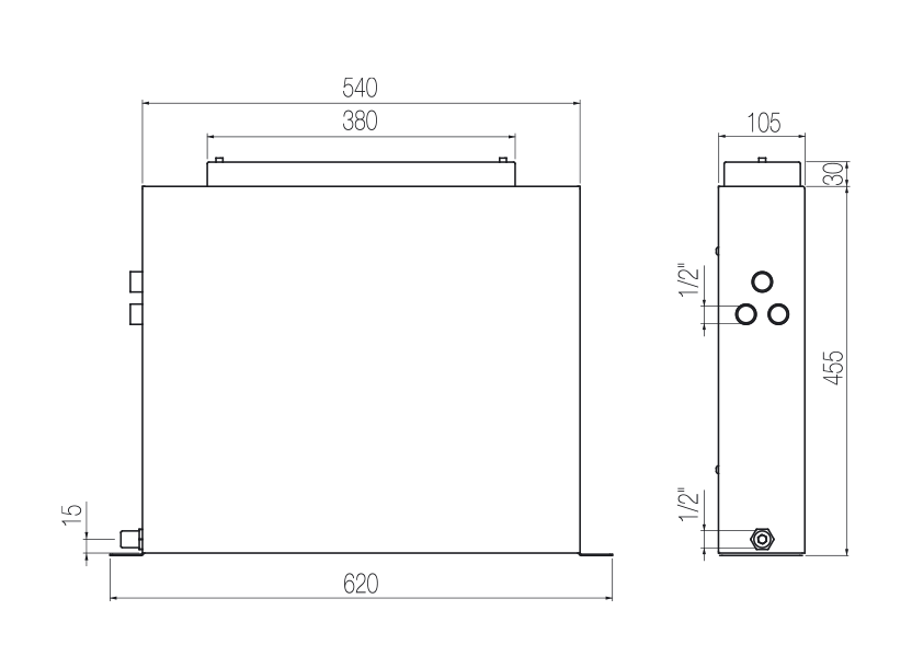 Radomonte VC3 - disegno tecnico