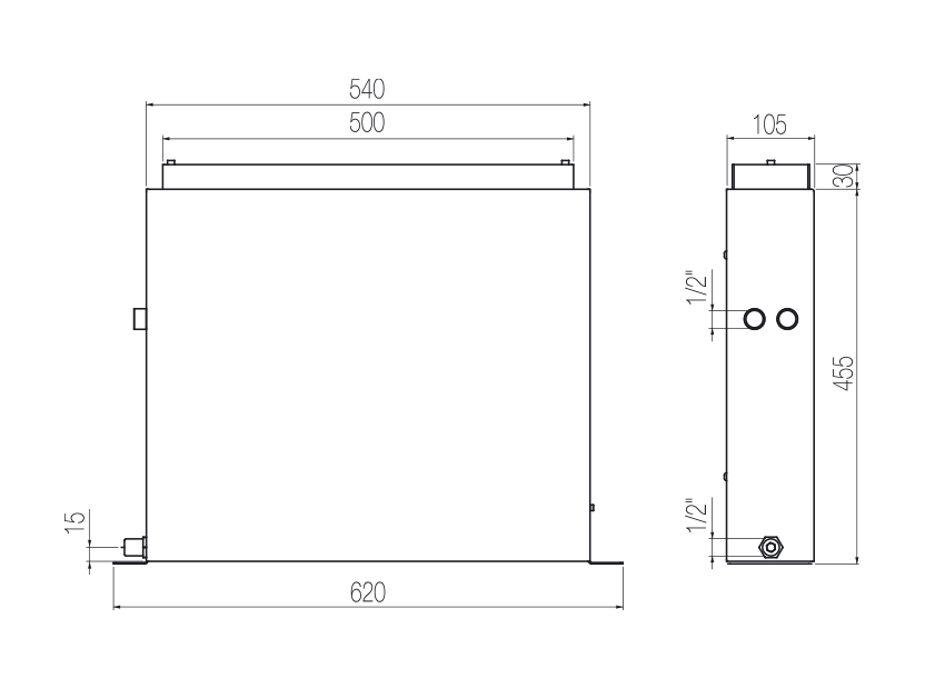 Radomonte VC4 - disegno tecnico