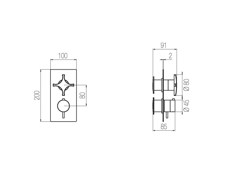 Radomonte XTM2 - disegno tecnico