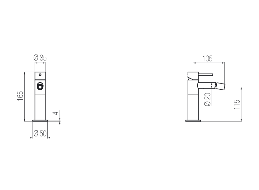 Radomonte ZER4 - disegno tecnico
