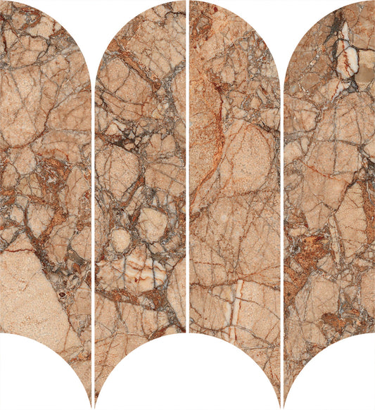 Incanto Breccia Pernice Mosaico Ventaglio 28x31 Glossy - Gres Porcellanato di RAGNO - Prezzo solo €57.85! Compra ora su CEGO CERAMICHE