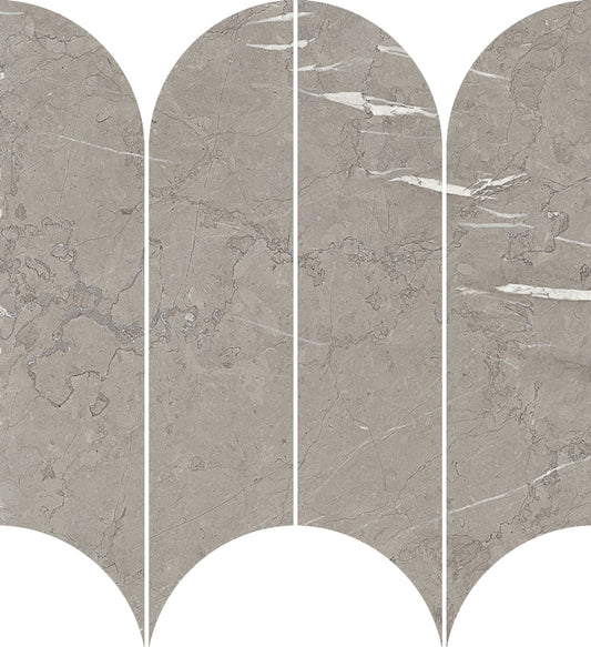 Incanto Velvet Taupe Mosaico Ventaglio 28x31 Glossy - Gres Porcellanato di RAGNO - Prezzo solo €57.85! Compra ora su CEGO CERAMICHE