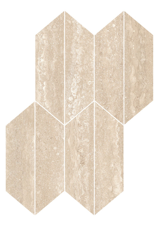 Realstone Travertino Vein Beige Mosaico Losanga 29x40,7 - Gres Porcellanato di RAGNO - Prezzo solo €66.77! Compra ora su CEGO CERAMICHE