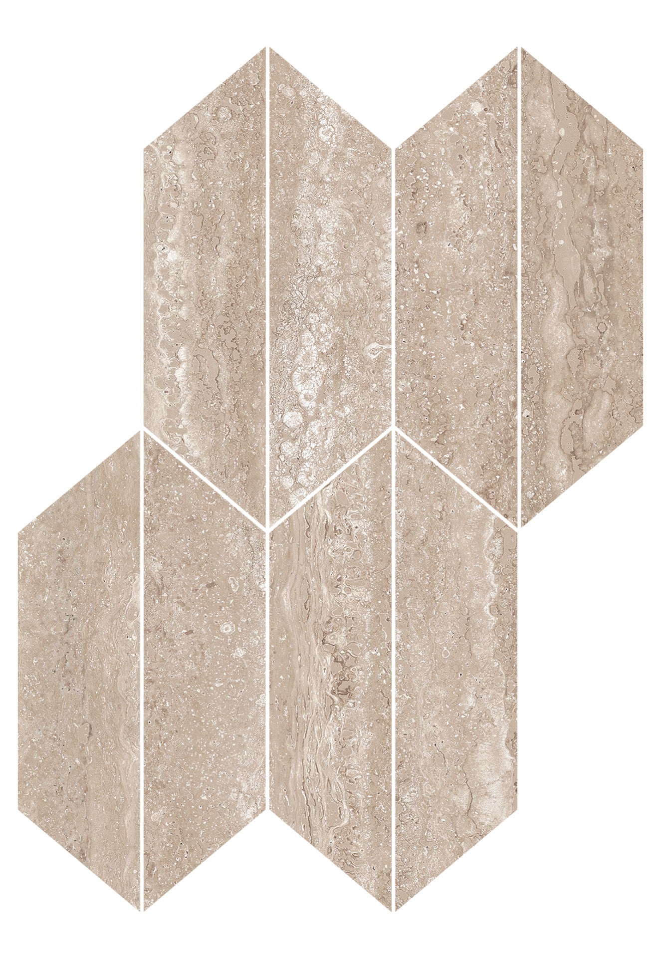 Realstone Travertino Vein Noce Mosaico Losanga 29x40,7 - Gres Porcellanato di RAGNO - Prezzo solo €66.77! Compra ora su CEGO CERAMICHE