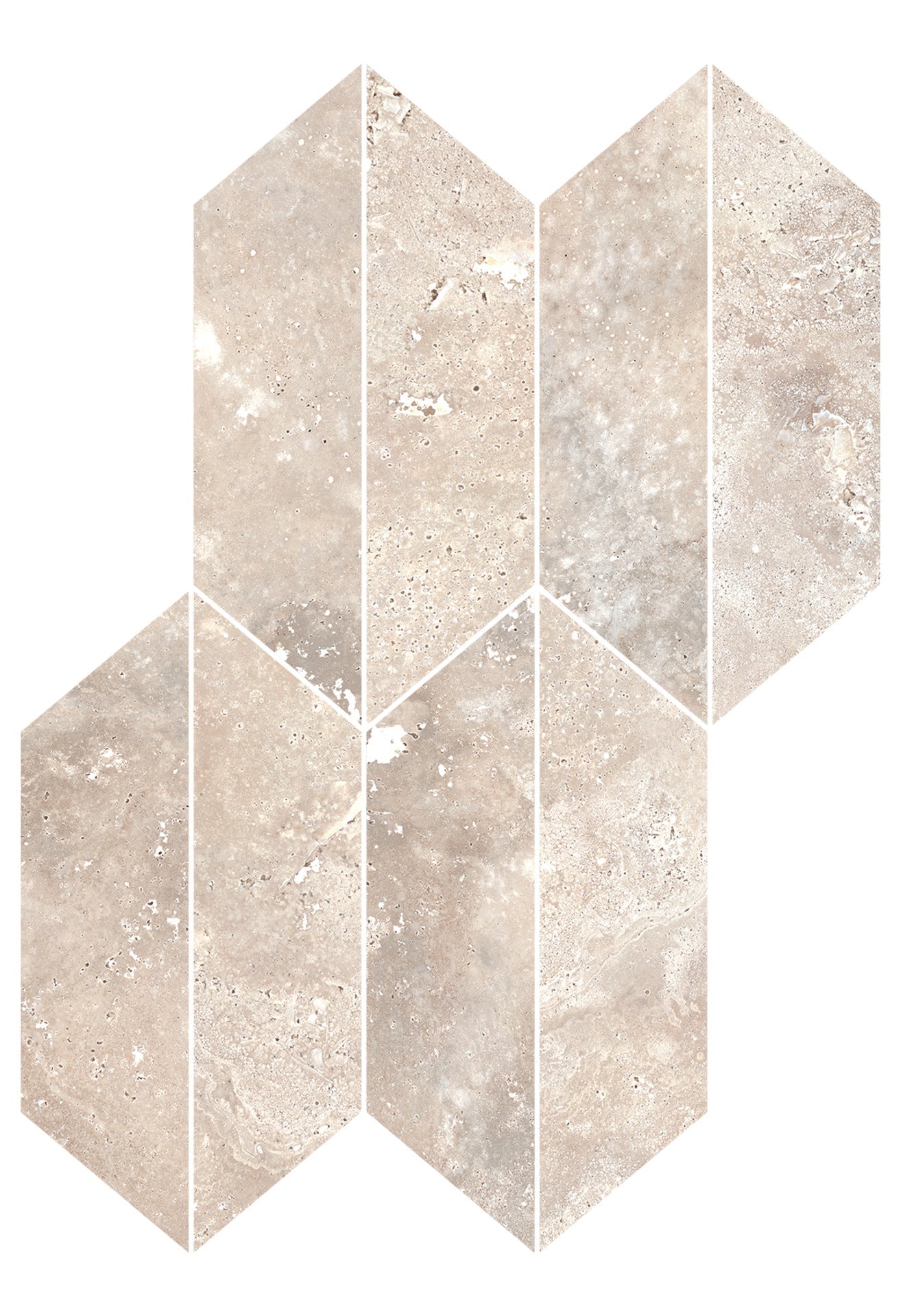 Realstone Travertino Cross Noce Mosaico Losanga 29x40,7 - Gres Porcellanato di RAGNO - Prezzo solo €66.77! Compra ora su CEGO CERAMICHE