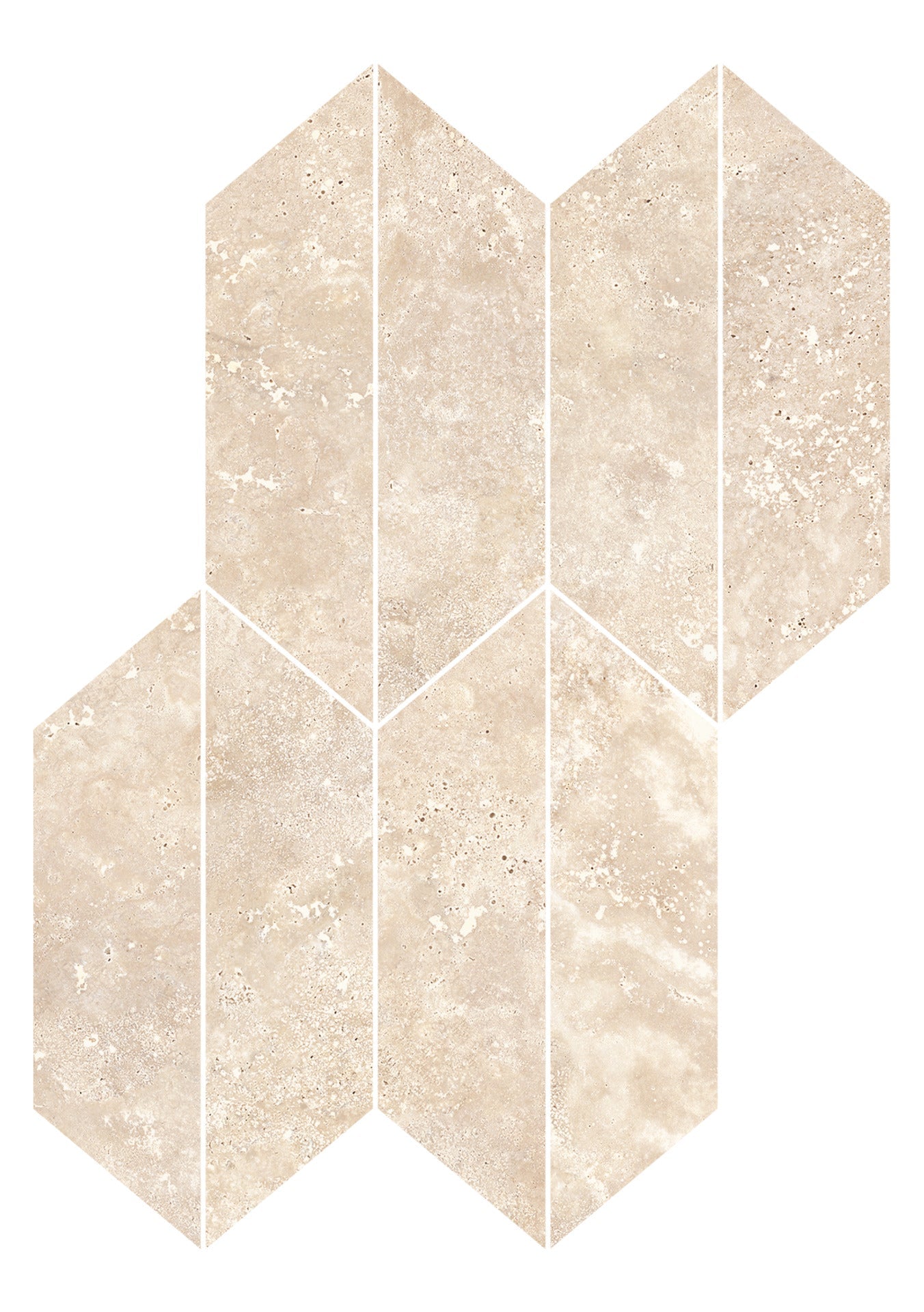 Realstone Travertino Cross Beige Mosaico Losanga 29x40,7 - Gres Porcellanato di RAGNO - Prezzo solo €66.77! Compra ora su CEGO CERAMICHE