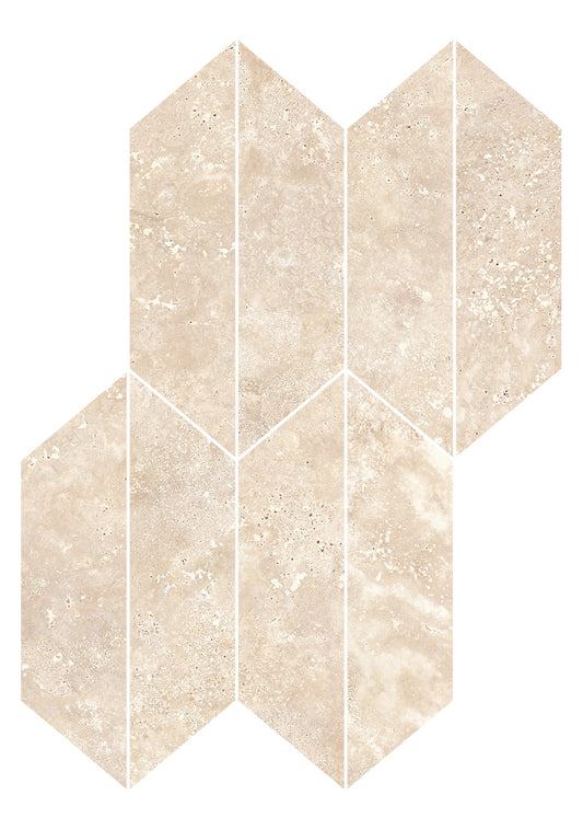 Realstone Travertino Cross Beige Mosaico Losanga 29x40,7 - Gres Porcellanato di RAGNO - Prezzo solo €66.77! Compra ora su CEGO CERAMICHE