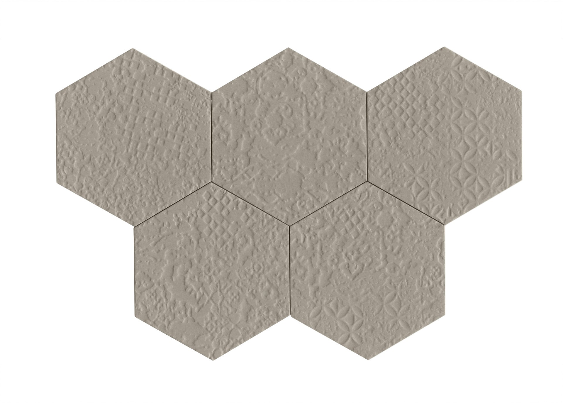 Stratford Esagona Grey Struttura Crochet 3D 21x18,2 - Gres Porcellanato di RAGNO - Prezzo solo €16.63! Compra ora su CEGO CERAMICHE