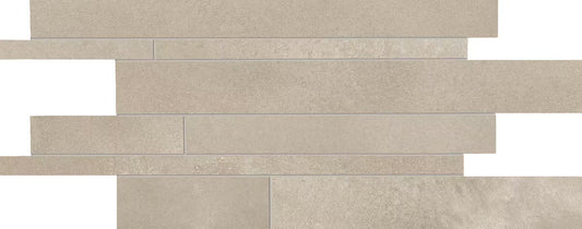 Ergon Tr3nd Sand Concrete Mosaico Listelli 30x60 Naturale R10