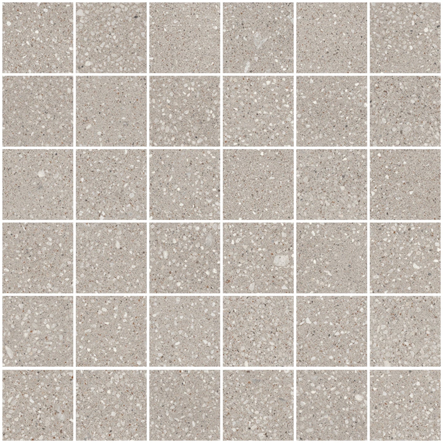 Sant Agostino Gravel Small Grey Mosaico 30x30 Nat