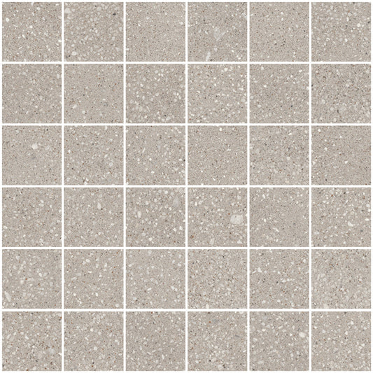 Sant Agostino Gravel Small Grey Mosaico 30x30 Nat