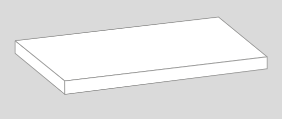 Sant'agostino Fineart Gradone angolare SX 60 White 33x60 cm Naturale schema tecnico ufficiale, colore non rappresentato