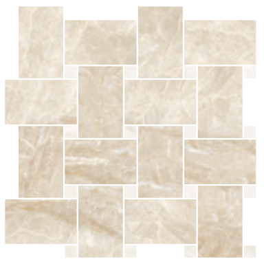 Sant'agostino Lunaris Decoro Maxi Rete Ivory 30x30 cm Kry lucido immagine ufficiale dal catalogo Ceramica Sant’Agostino