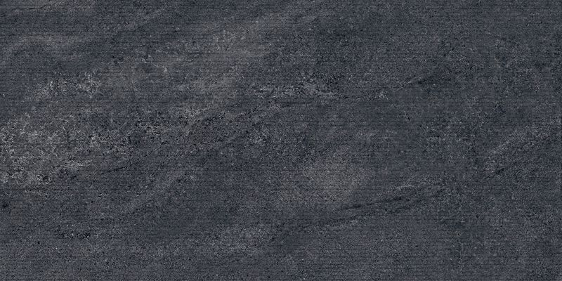 Sant'agostino Bergstone Decoro Rigato Black 60x120 cm Strutturato minimale ufficiale Ceramica Sant’Agostino