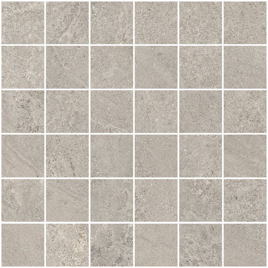 Sant'agostino Bergstone Mosaico Grey 30x30 cm Naturale minimale ufficiale Ceramica Sant’Agostino
