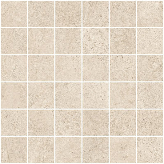Sant'agostino Bergstone Mosaico Ivory 30x30 cm Naturale minimale ufficiale Ceramica Sant’Agostino