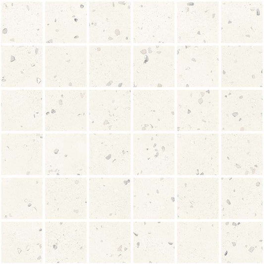 Sant'agostino Deconcrete Mosaico De Micro White 30x30 cm Naturale minimale ufficiale Ceramica Sant’Agostino