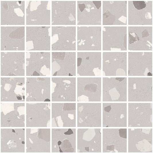 Sant'agostino Deconcrete Mosaico De Medium Pearl 30x30 cm Naturale minimale ufficiale Ceramica Sant’Agostino