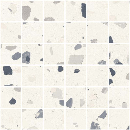 Sant'agostino Deconcrete Mosaico De Medium White 30x30 cm Naturale minimale ufficiale Ceramica Sant’Agostino