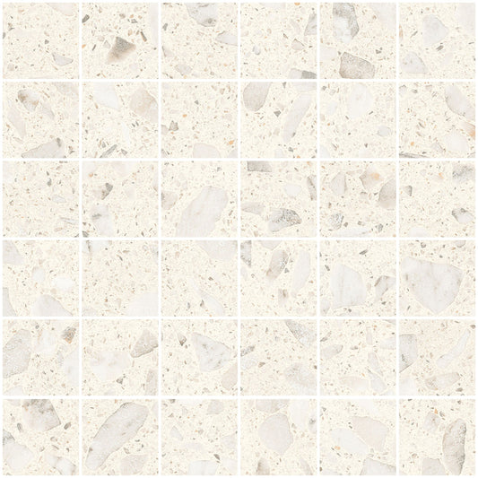 Sant'agostino Glow Mosaico Ivory 30x30 cm Naturale minimale ufficiale Ceramica Sant’Agostino