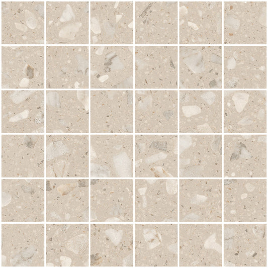 Sant'agostino Glow Mosaico Sand 30x30 cm Silk minimale ufficiale Ceramica Sant’Agostino