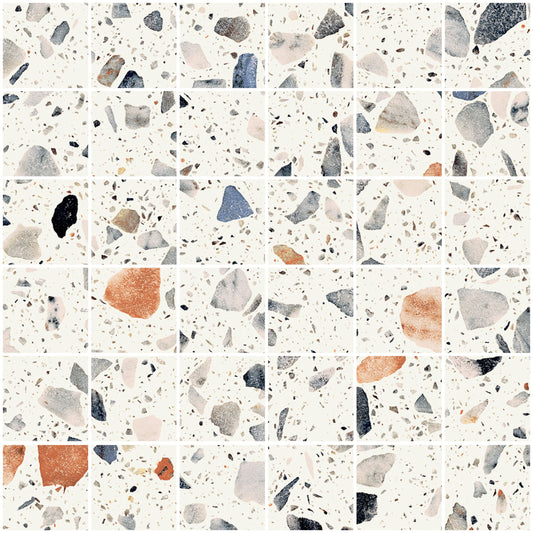 Sant'agostino Glow Mosaico Plus Moon 30x30 cm Naturale minimale ufficiale Ceramica Sant’Agostino