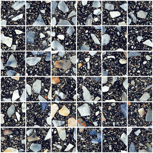 Sant'agostino Glow Mosaico Plus Night Plus Night 30x30 cm Naturale minimale ufficiale Ceramica Sant’Agostino
