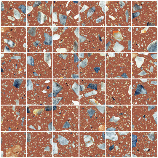 Sant'agostino Glow Mosaico Plus Sunset Plus Sunset 30x30 cm Naturale minimale ufficiale Ceramica Sant’Agostino
