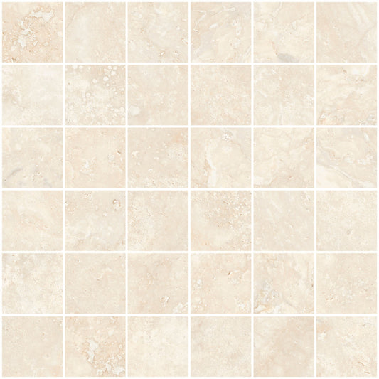 Sant'agostino Invictus Cross Mosaico Ivory 30x30 cm Naturale minimale ufficiale Ceramica Sant’Agostino
