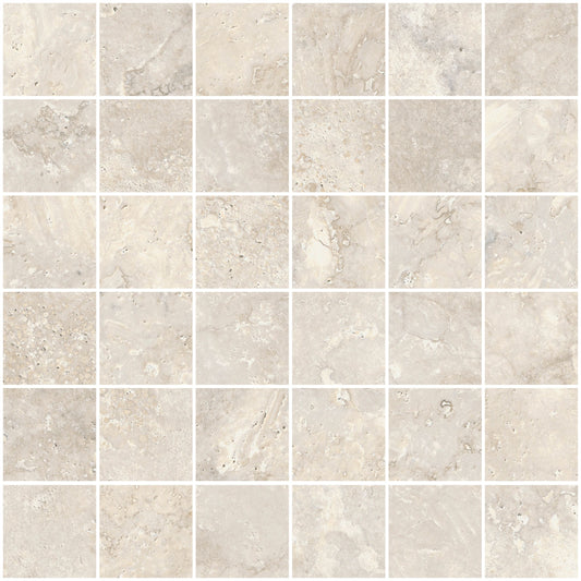 Sant'agostino Invictus Cross Mosaico Pearl 30x30 cm Naturale minimale ufficiale Ceramica Sant’Agostino