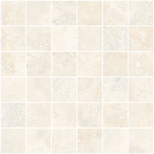 Sant'agostino Invictus Cross Mosaico White 30x30 cm Naturale minimale ufficiale Ceramica Sant’Agostino