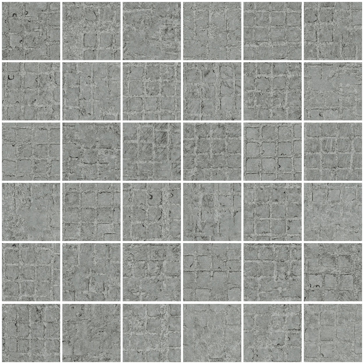 Sant'agostino Novart Mosaico Grey 30x30 cm Naturale minimale ufficiale Ceramica Sant’Agostino