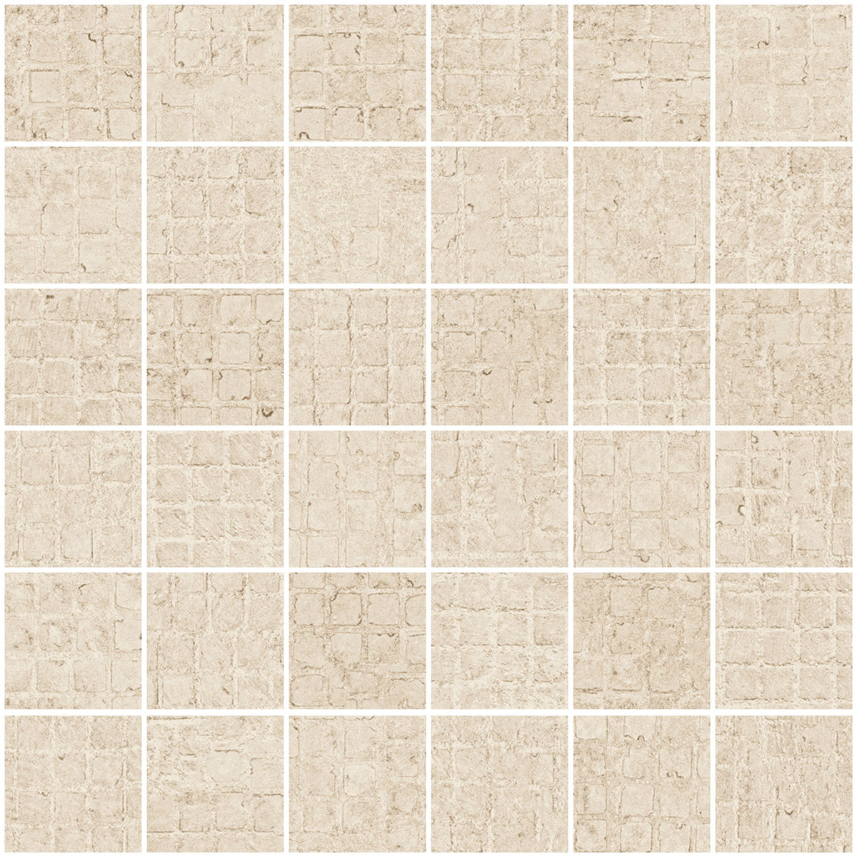 Sant'agostino Novart Mosaico Ivory 30x30 cm Naturale minimale ufficiale Ceramica Sant’Agostino