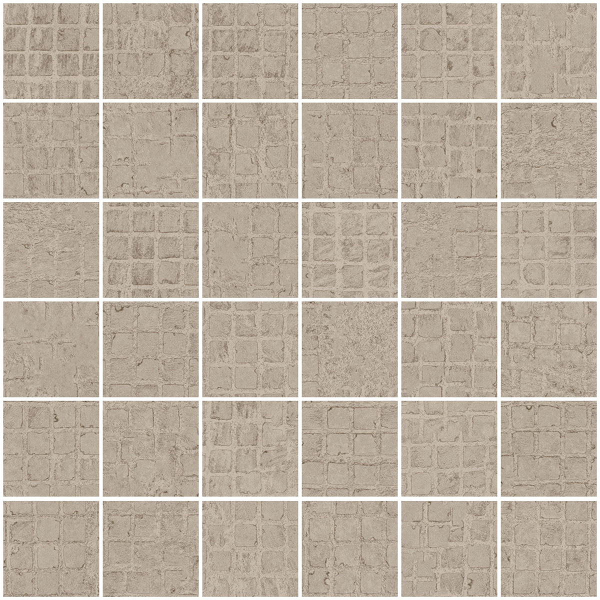 Sant'agostino Novart Mosaico Sand 30x30 cm Naturale minimale ufficiale Ceramica Sant’Agostino