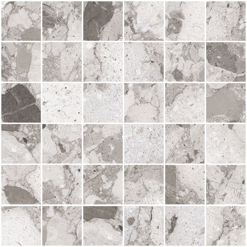 Sant'agostino Venistone Mosaico Grey 30x30 cm Kry lucido minimale ufficiale Ceramica Sant’Agostino
